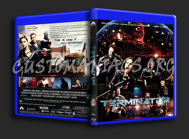 Terminator Genisys blu-ray cover