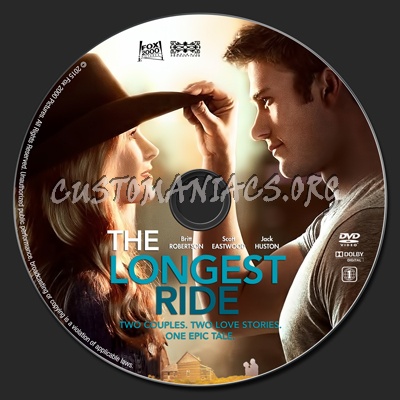 The Longest Ride dvd label