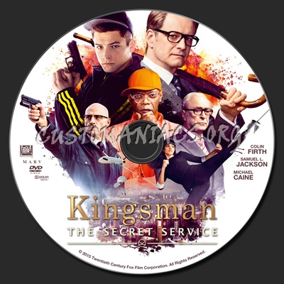Kingsman: The Secret Service dvd label