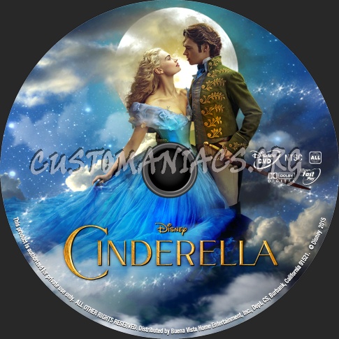 Cinderella (2015) dvd label