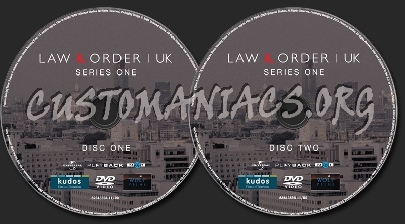 Law & Order UK Series 1 dvd label