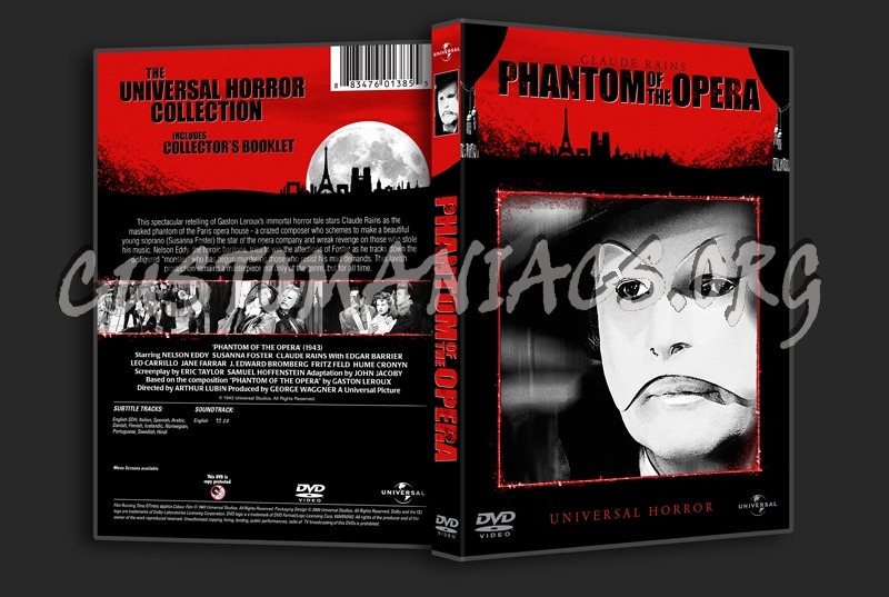 Phantom of the Opera (1943) dvd cover