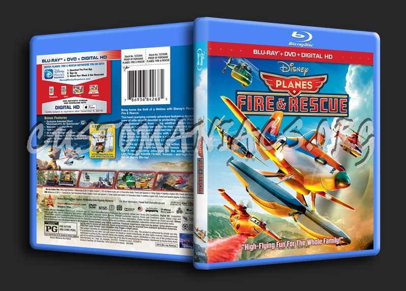 Planes Fire & Rescue blu-ray cover