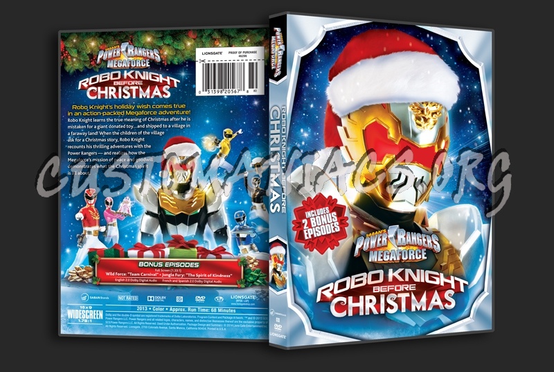 Power Rangers Megaforce Robo Knight Before Christmas dvd cover