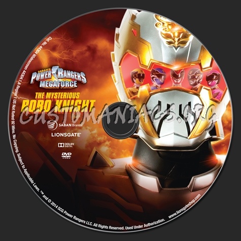 Power Rangers Megaforce The Mysterious Robo Knight dvd label