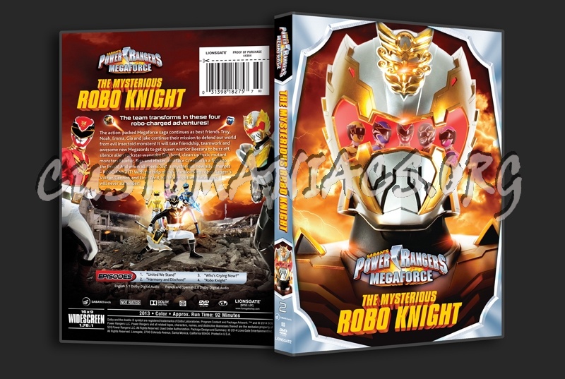 Power Rangers Megaforce The Mysterious Robo Knight dvd cover