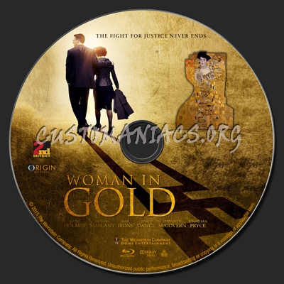 Woman in Gold blu-ray label