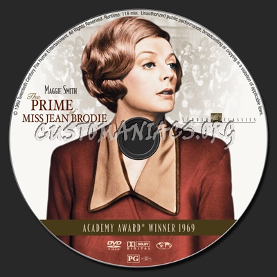 The Prime of Miss Jean Brodie dvd label