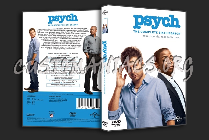 Psych Season 6 dvd cover