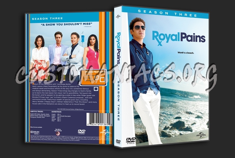 Royal Pains Season 3 dvd cover