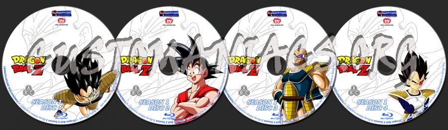 Dragon Ball Z - Season 1 blu-ray label