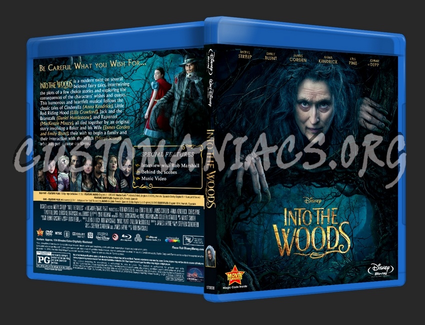 Into The Woods blu-ray cover