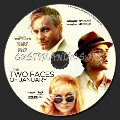 The Two Faces Of January blu-ray label