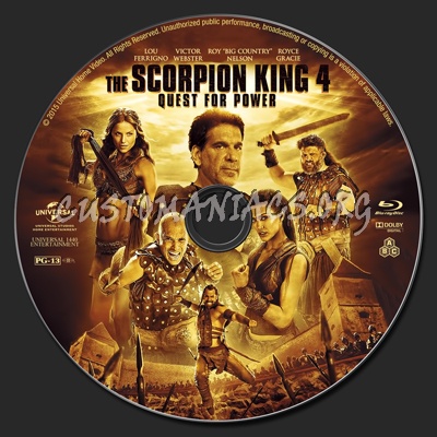 The Scorpion King 4 Quest For Power blu-ray label