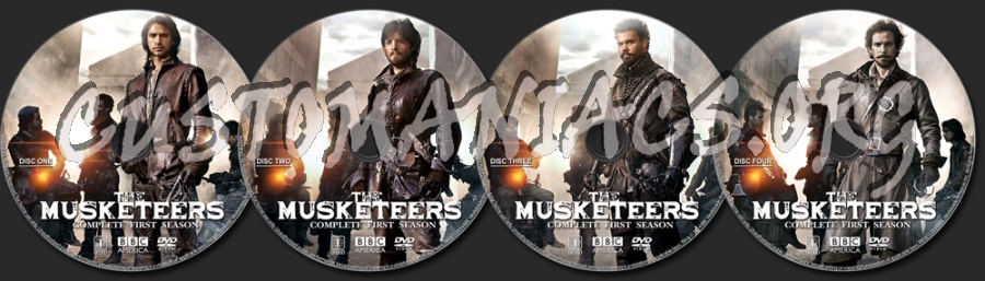 The Musketeers Season One dvd label