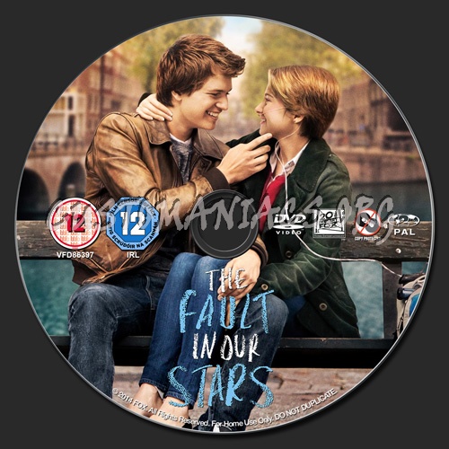 The Fault in Our Stars dvd label