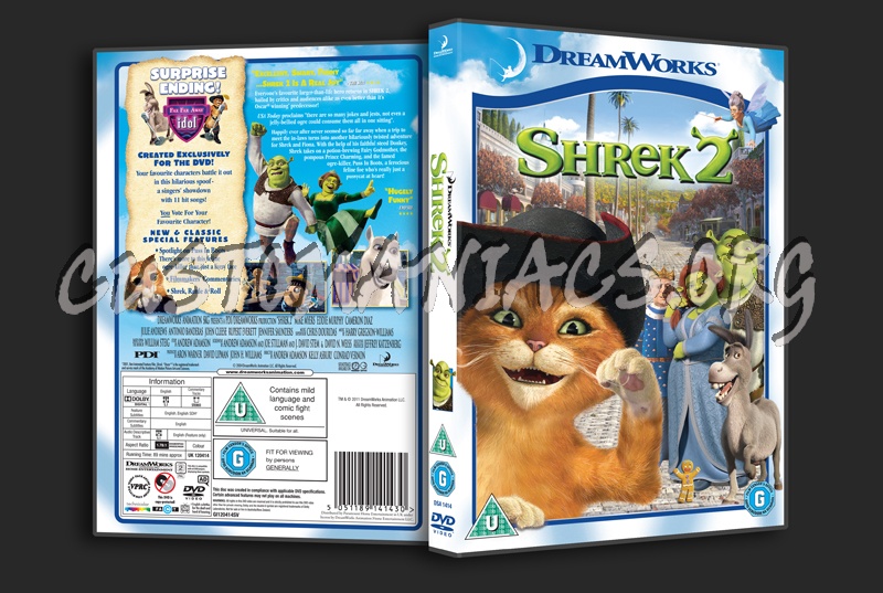 shrek 2 dvd cover