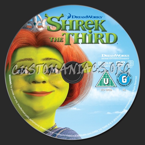 Shrek the Third dvd label - DVD Covers & Labels by Customaniacs, id ...