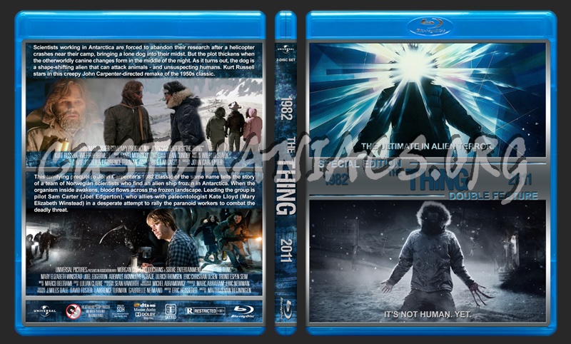 The Thing Double Feature blu-ray cover