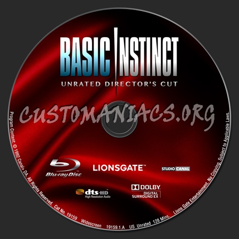 Basic Instinct blu-ray label