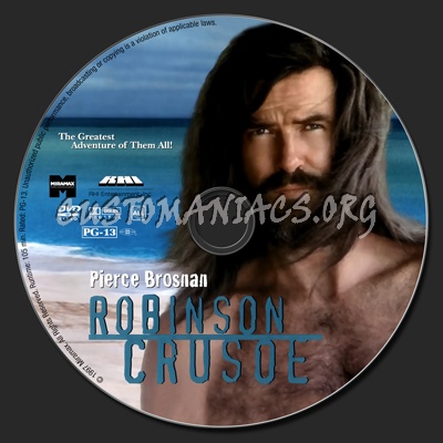 Robinson Crusoe dvd label
