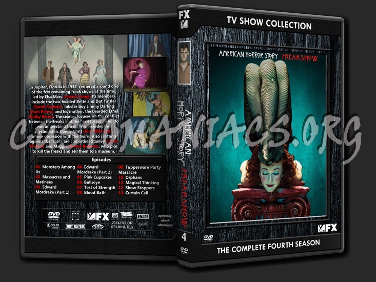 American Horror Story Season 4 dvd cover