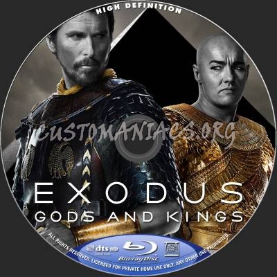 Exodus - Gods And Kings blu-ray label