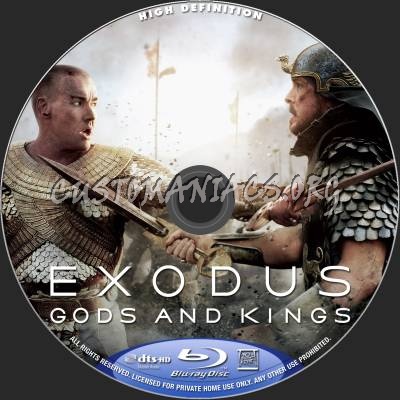 Exodus - Gods And Kings blu-ray label