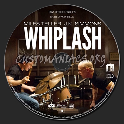Whiplash dvd label