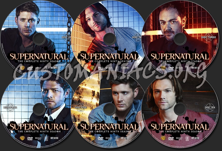 Supernatural Season 9 dvd label