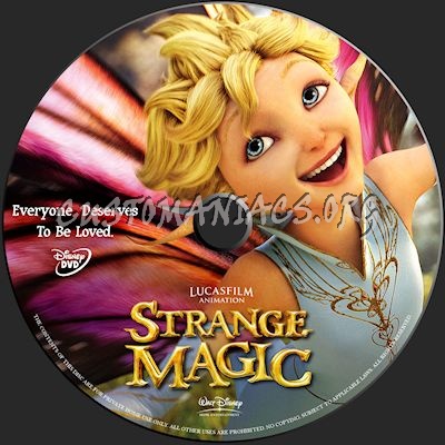 Strange Magic dvd label