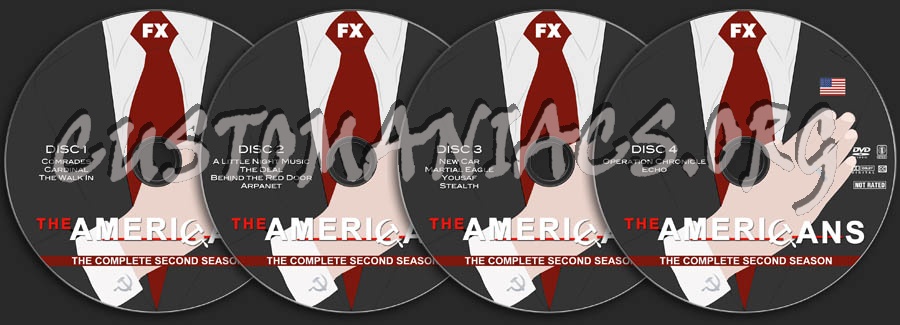 The Americans - Season 2 dvd label