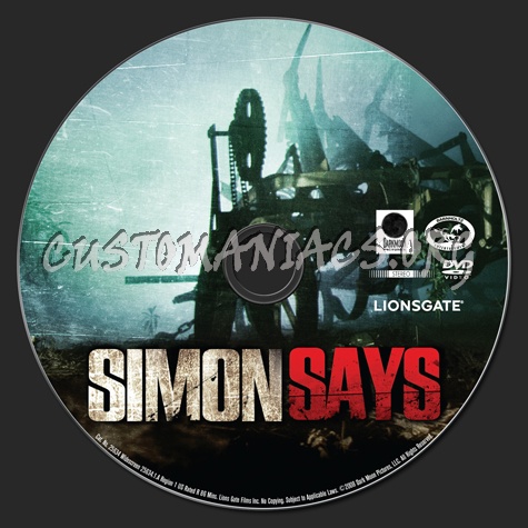 Simon Says dvd label