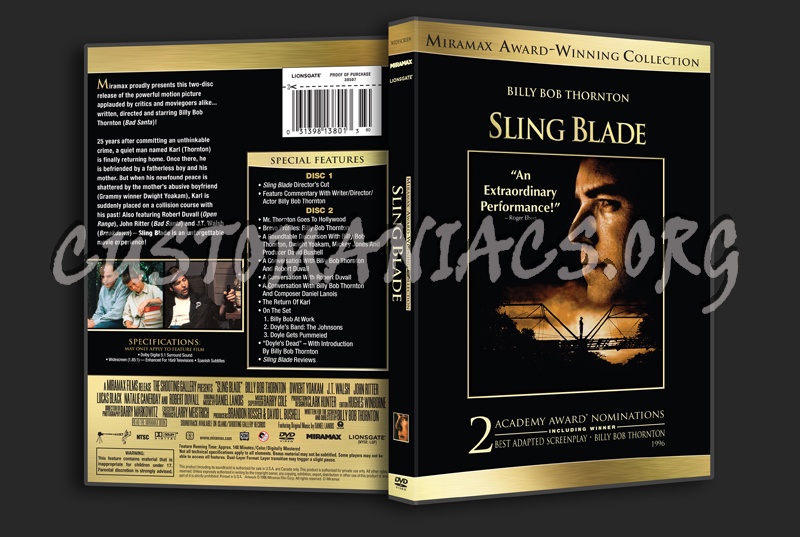 Sling Blade dvd cover