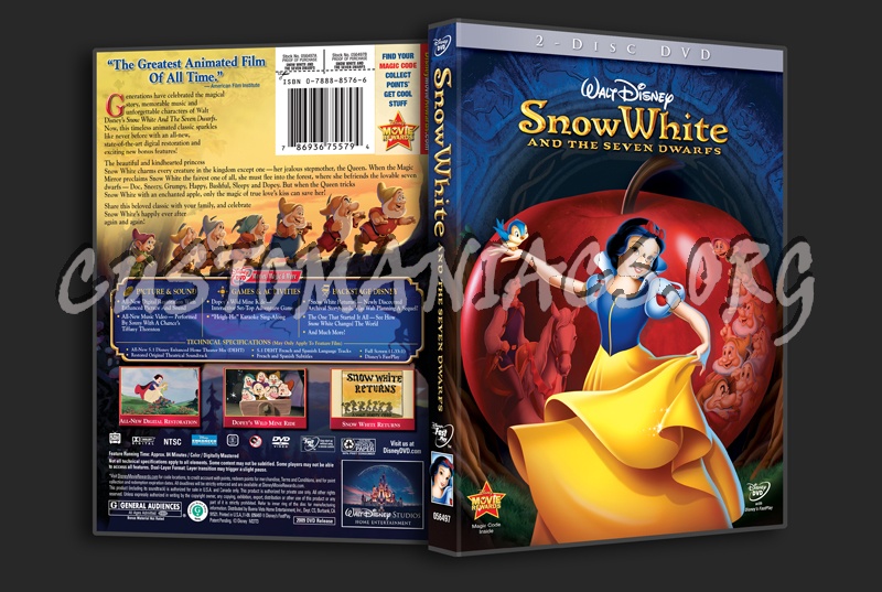 Snow White and the Seven Dwarfs dvd cover