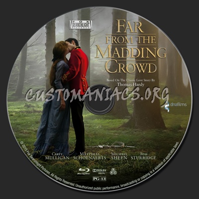 Far From the Madding Crowd blu-ray label