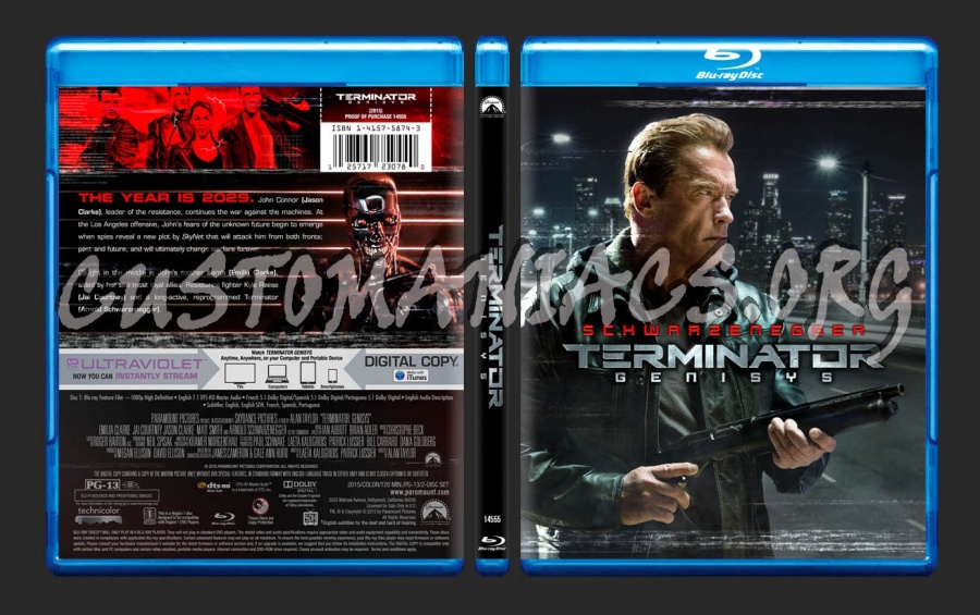 Terminator Genisys blu-ray cover