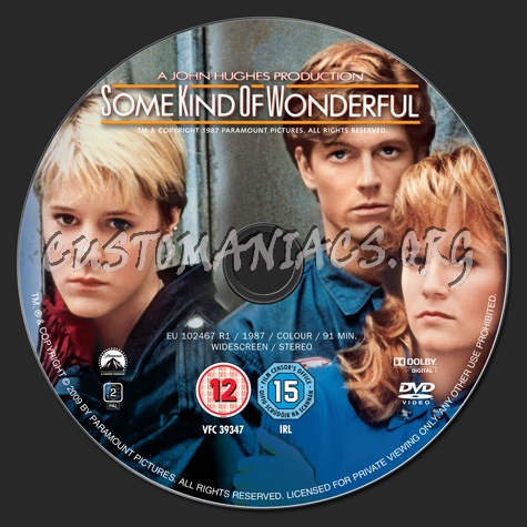 Some Kind of Wonderful dvd label