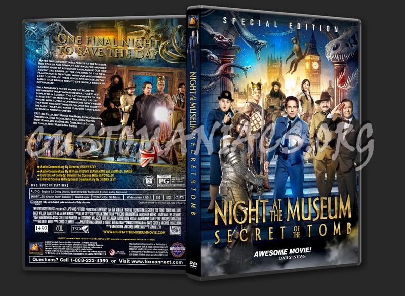 Night At The Museum: Secret Of The Tomb (2014) dvd cover