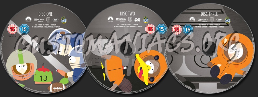 South Park Season 1 dvd label