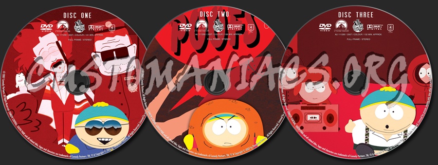 South Park Season 2 dvd label
