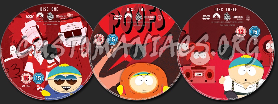 South Park Season 2 dvd label