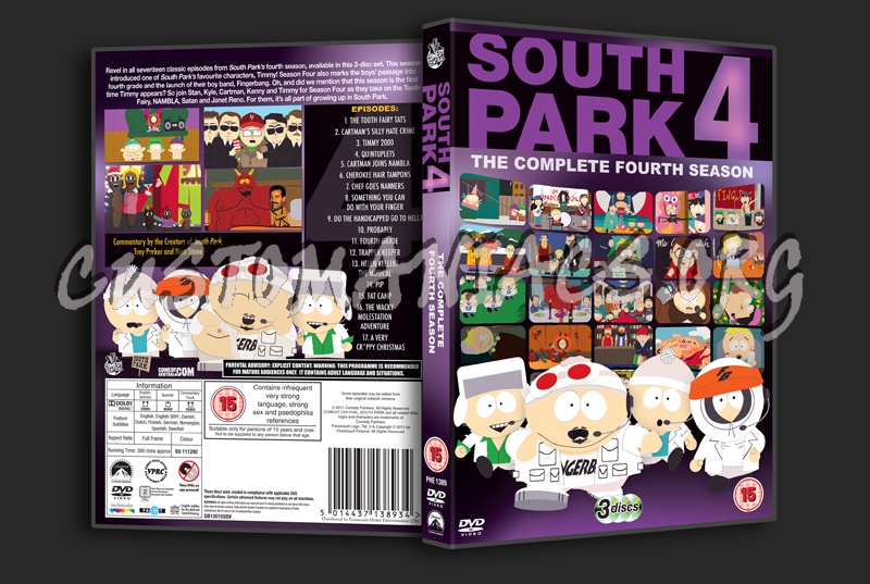 South Park Season 4 dvd cover