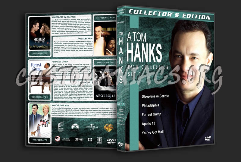 Tom Hanks Film Collection - Set 3 dvd cover