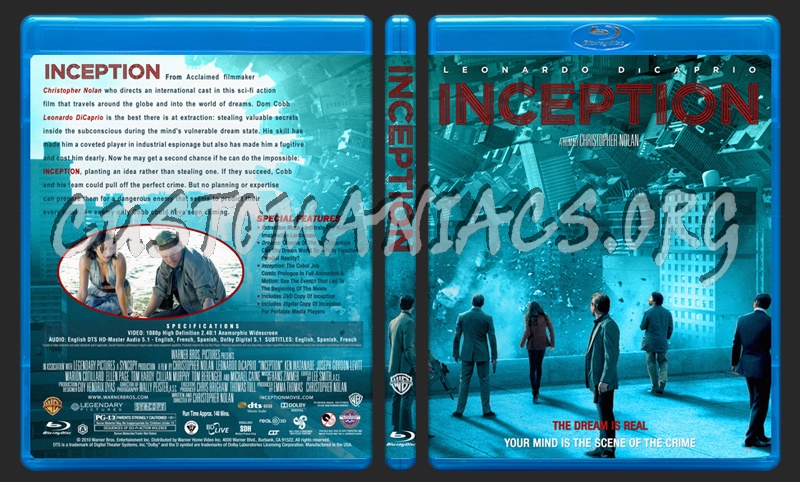 Inception blu-ray cover