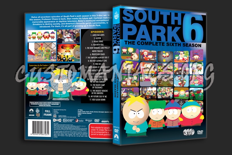 South Park Season 6 dvd cover