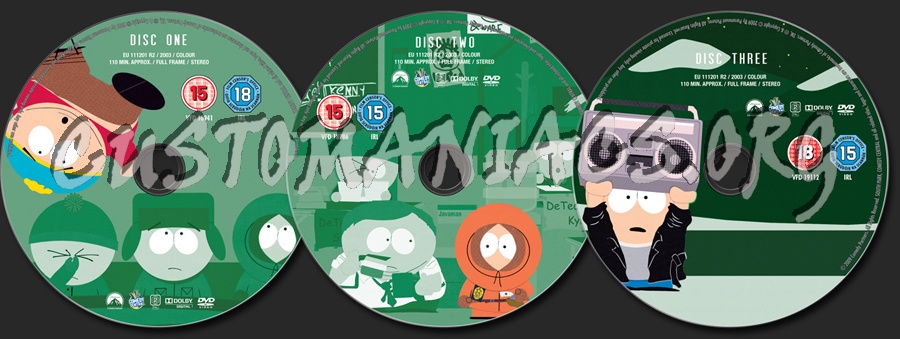 South Park Season 7 dvd label