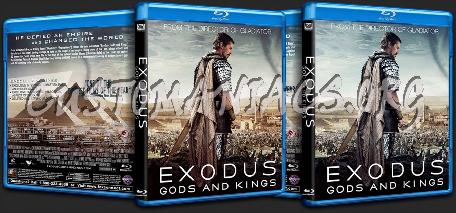 Exodus Gods and Kings blu-ray cover