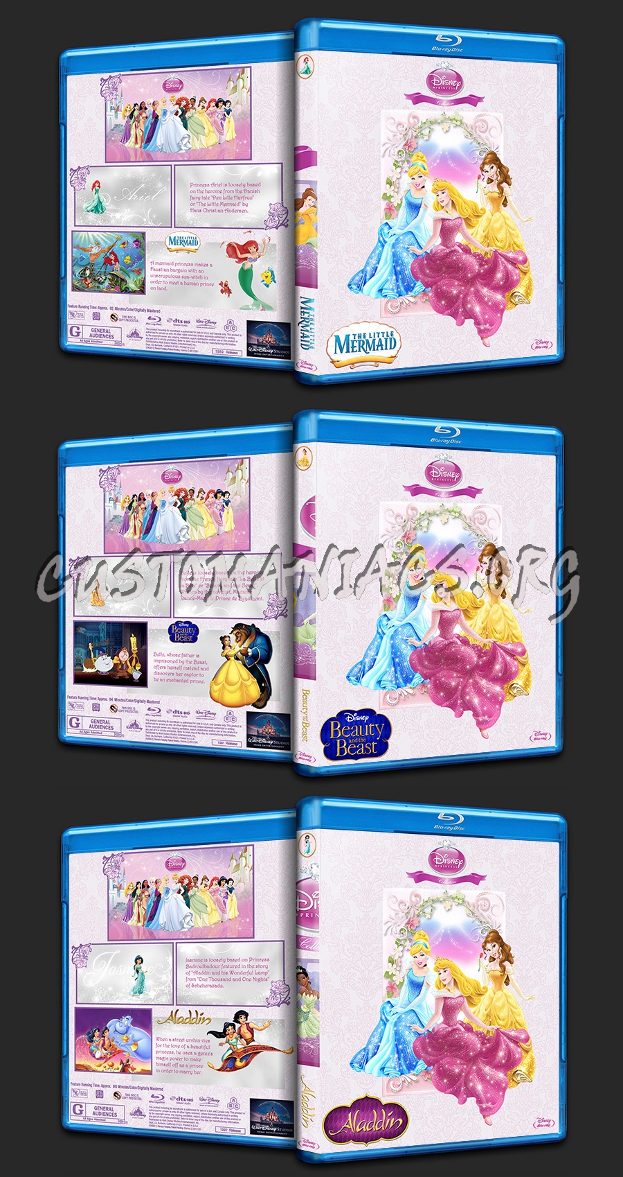 The Disney Princess Collection blu-ray cover
