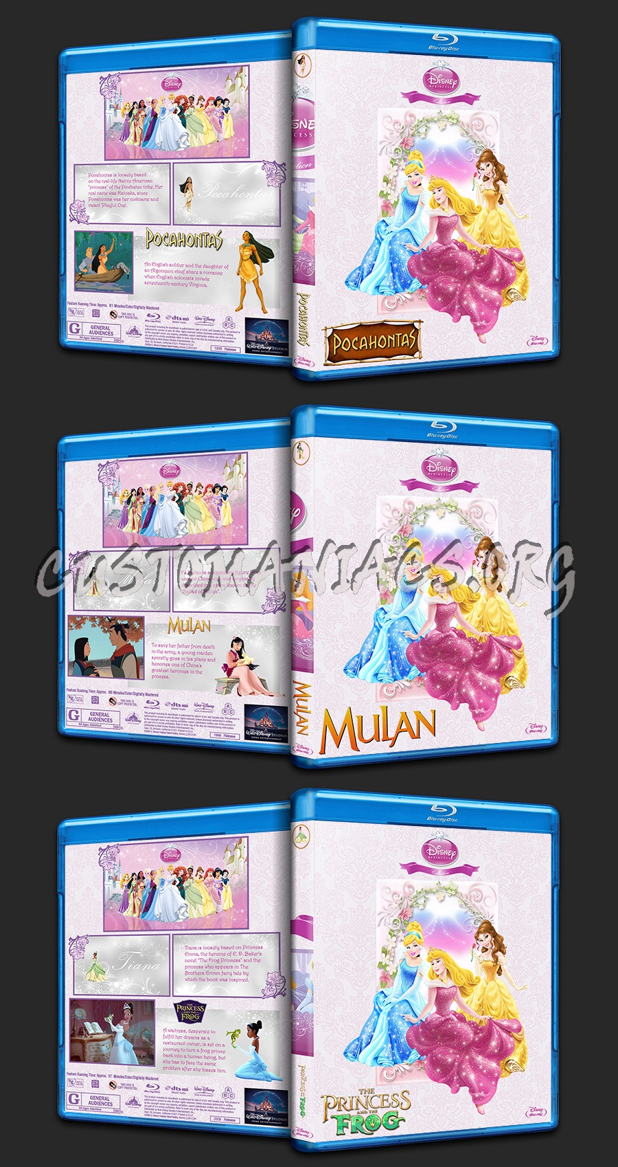 The Disney Princess Collection blu-ray cover